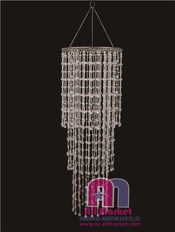 plastic beaded chandelier