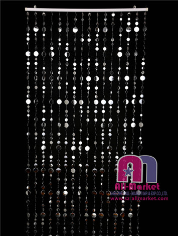 Sliver Beaded Curtain
