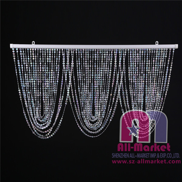 Wave beaded curtains