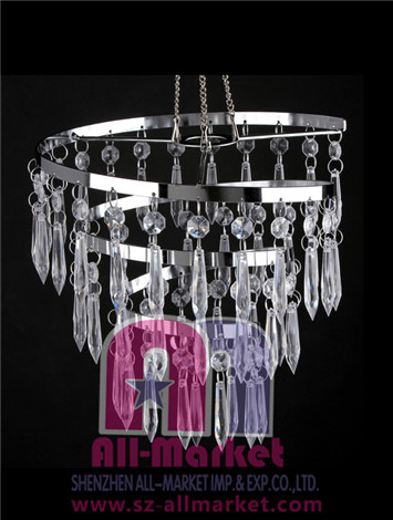 spiral acrylic chandelier