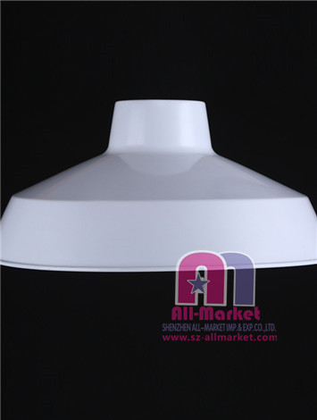 white metal lampshade