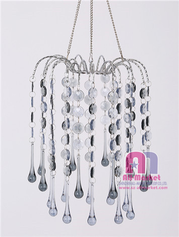 Hanging beaded chandelier