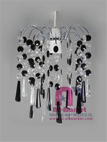 String beads chandelier