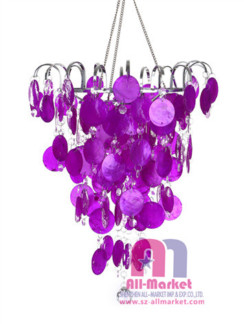 Purple Shell Chandelier AM055LP