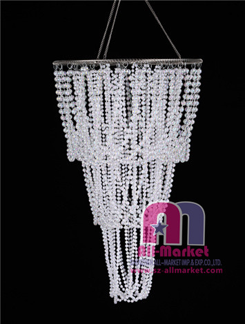 Plastic Beaded Chandeliers AM208L-3