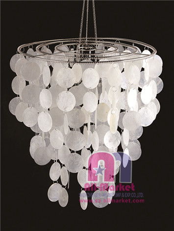 Seashell Chandelier White