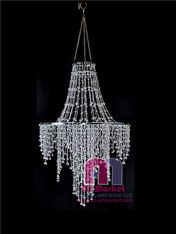 Hanging beaded chandelier