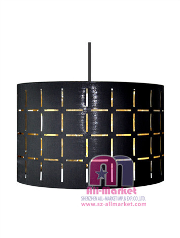 Black Gold Fabric Lampshades AMN1671