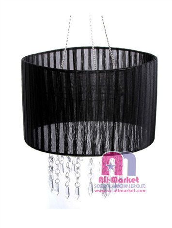 Black Voile Lampshade AMN1025