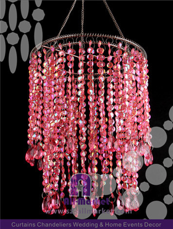 Hanging  Red Crystal Chandelier AMC138LN