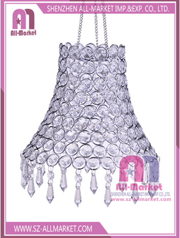 Loose Beaded Wire Lampshade