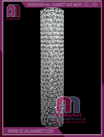 Metal Crystal Pillars For Wedding Centerpiece