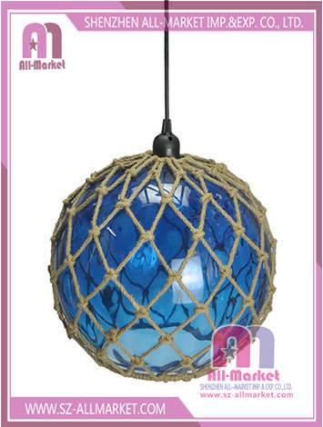 Hemp Rope Glass Lamp Shade LG1571C