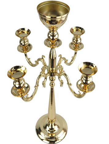 Five Arms Iron Candelabra