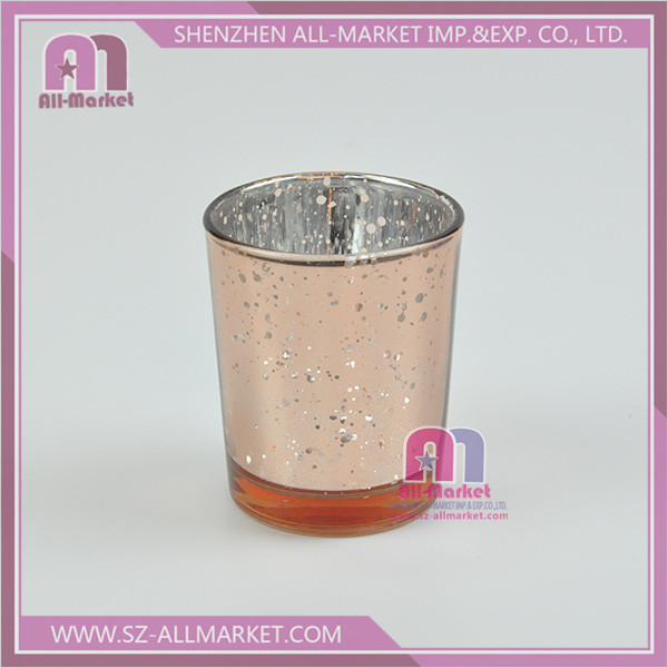 The starry sky glass candle cup plating rose gold.jpg