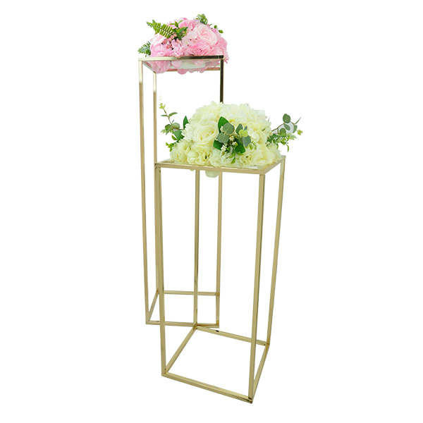 Rectangle Metal Wedding Flower Vase