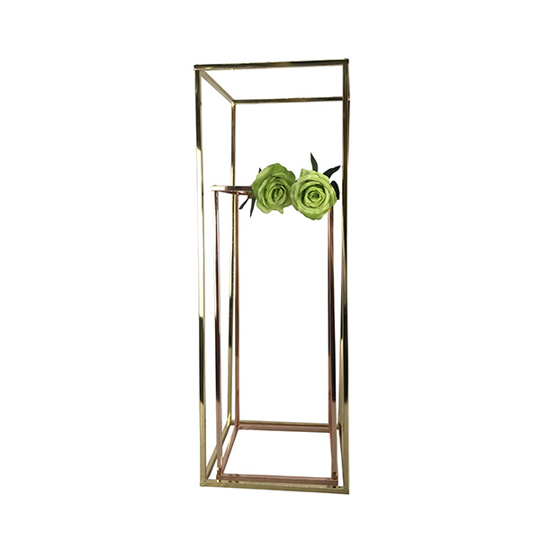 Rectangle Metal Wedding Flower Vase